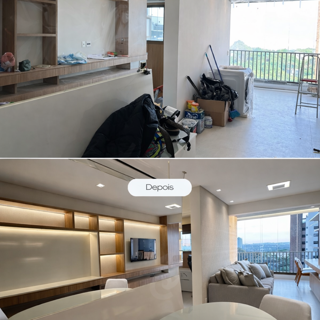 Limpeza detalhada de obra